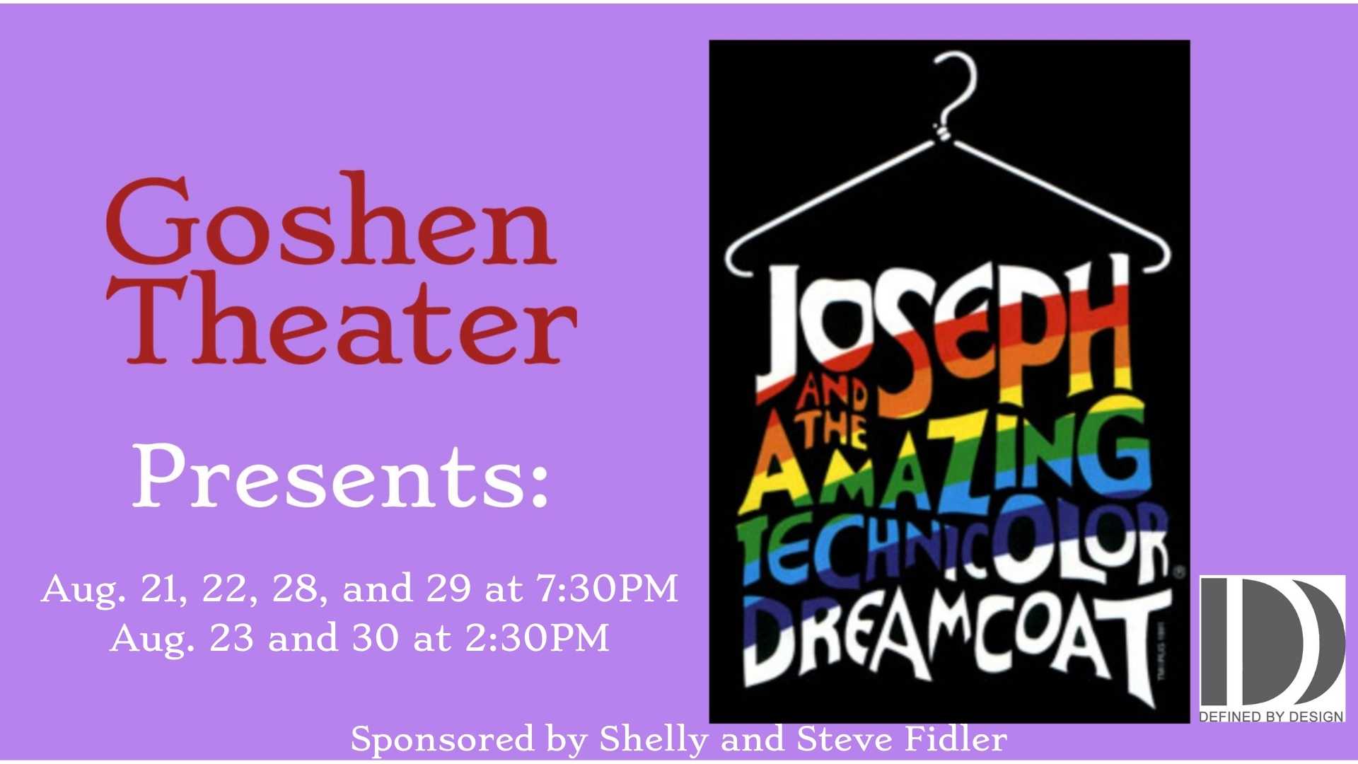 Joseph and the Amazing Technicolor Dreamcoat | Goshen Theater